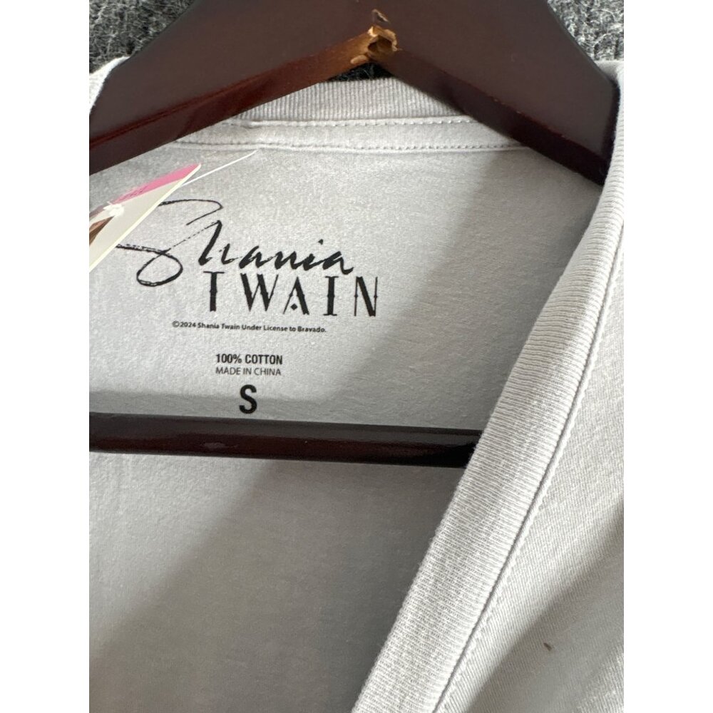 Shania Twain Graphic T-Shirt Band Tee Small S Grey 100% Cotton - Picture 4 of 9